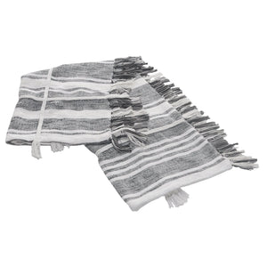 Throws Lr80192 Gray/White Throw Blanket