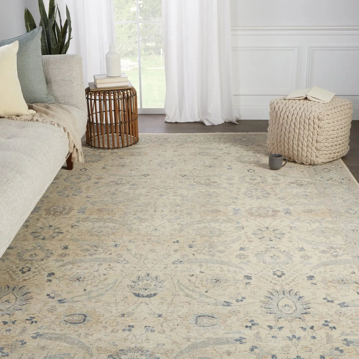 Tierzah Trz01 Merey Gray/Beige Rug