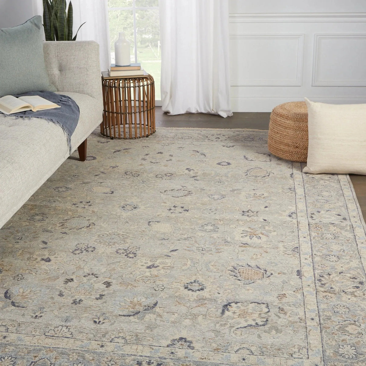 Tierzah Trz03 Sahlest Gray/Beige Rug