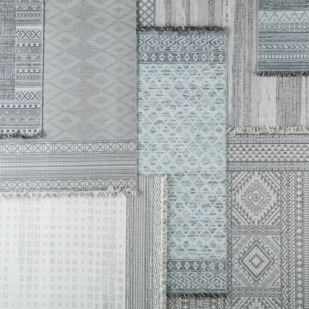 Tikal Tkl05 Marion Gray/Light Gray Rug