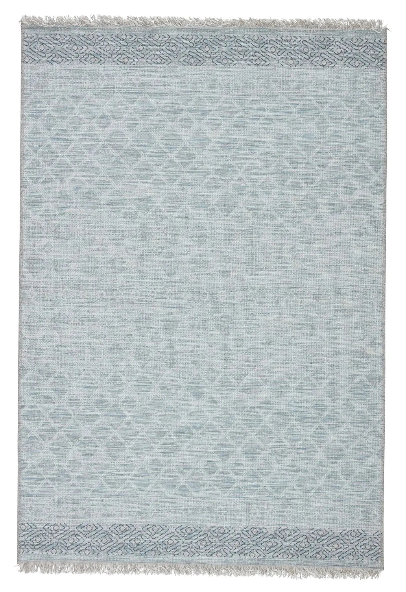 Tikal Tkl06 Ravi Gray/Light Blue Rug