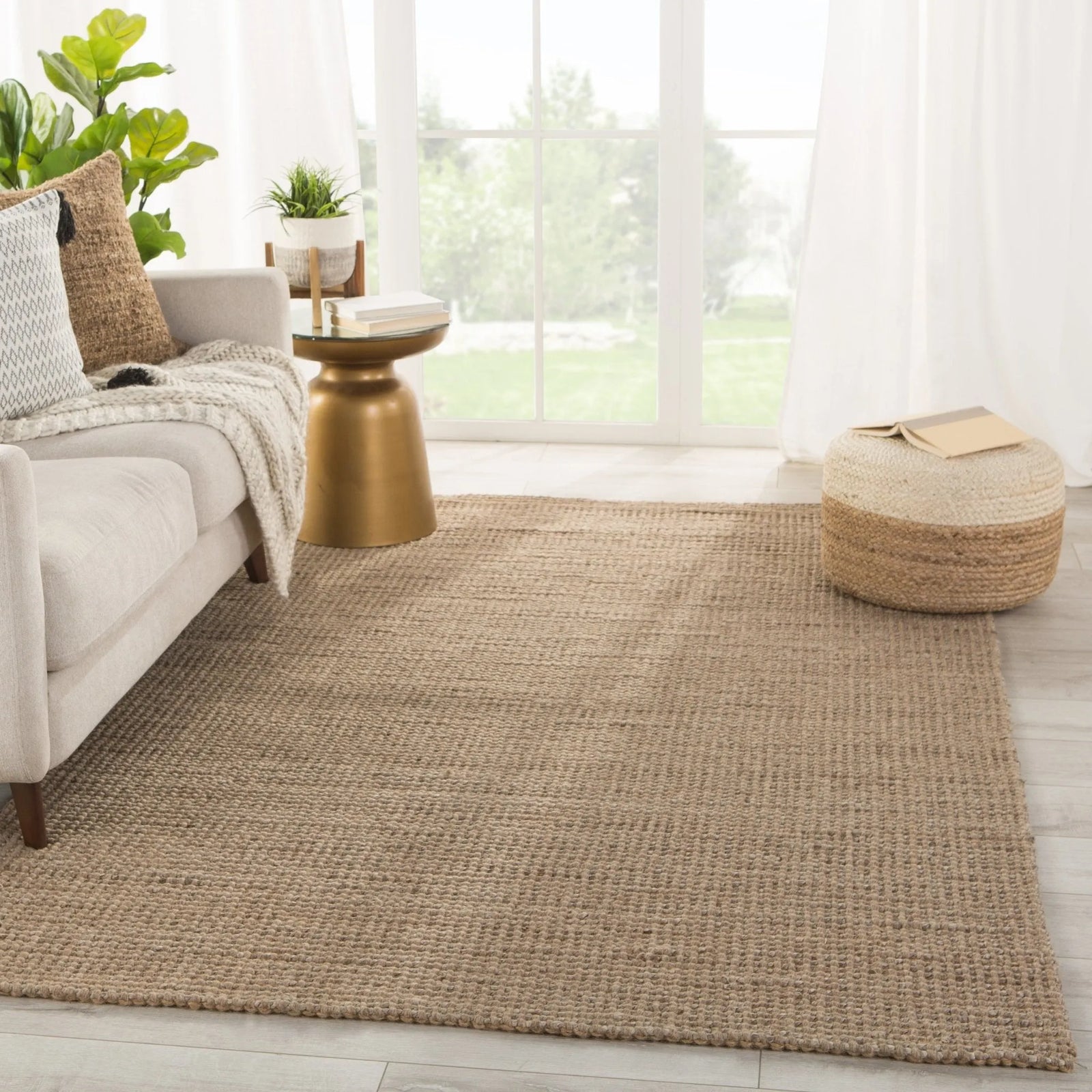 Tioman Tim01 Beech Tan/Taupe Rug