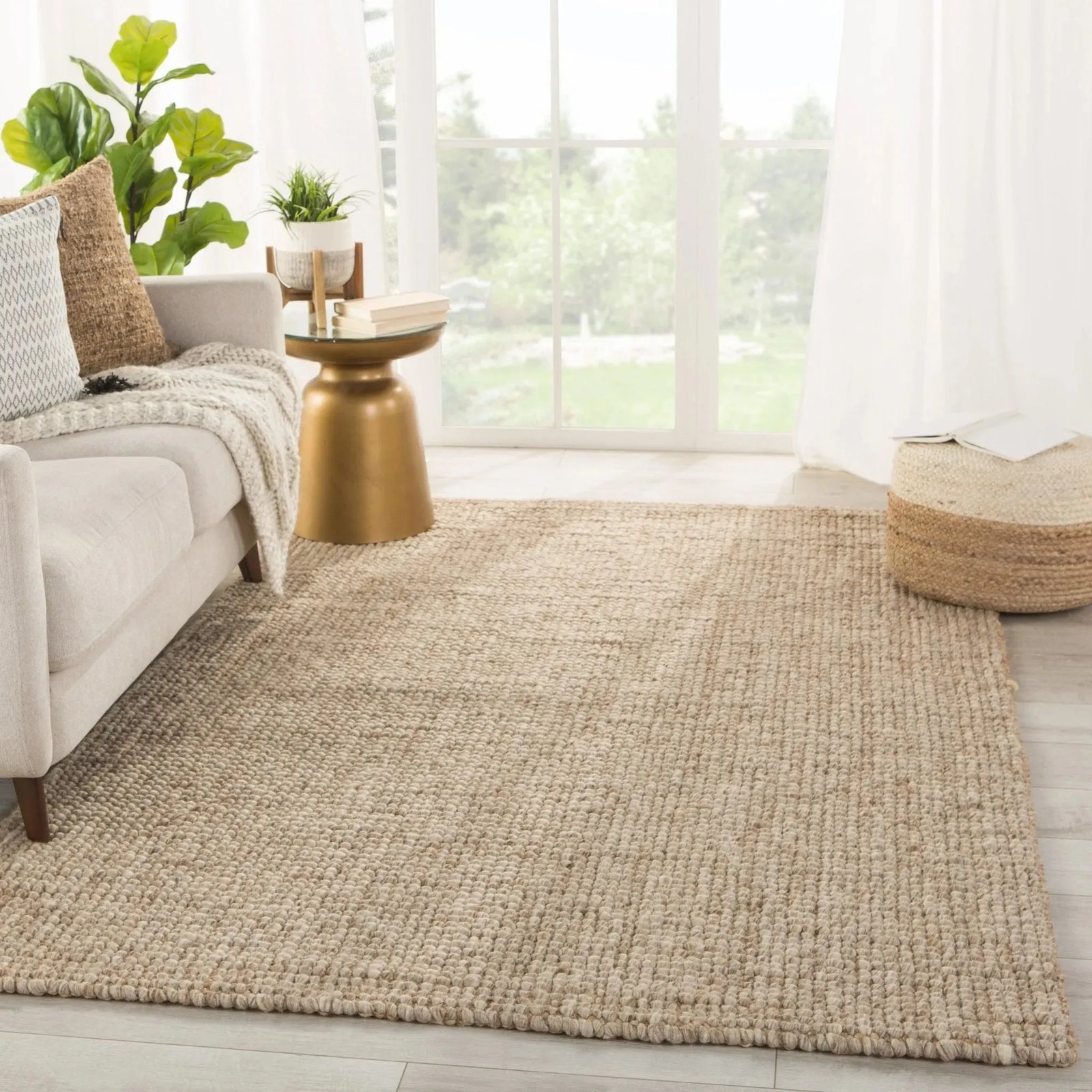 Tioman Tim02 Oceana Light Gray/Tan Rug