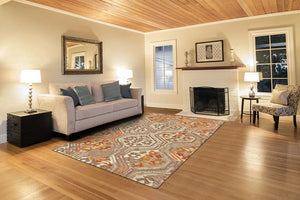 Tivoli 6518213F Tan/Orange Rug