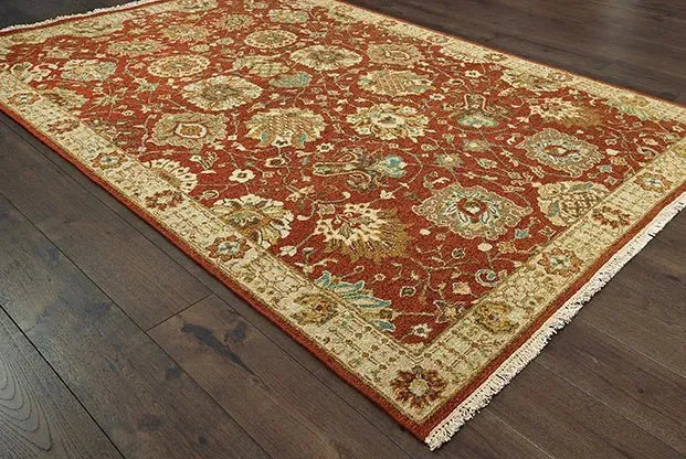 Tommy Bahama Angora 12303 Rust Ivory Rug