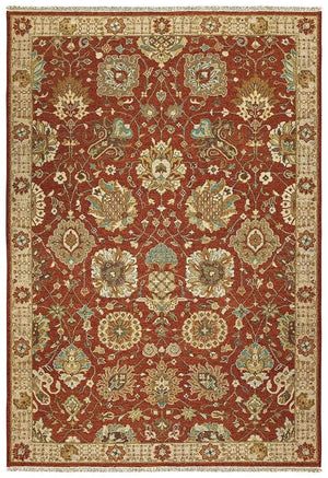 Tommy Bahama Angora 12303 Rust Ivory Rug