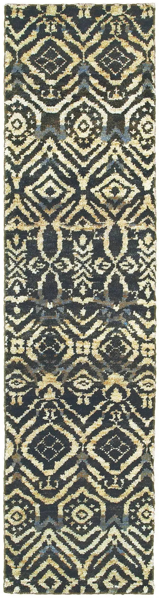 Tommy Bahama Ansley 50904 Black / Beige Rug