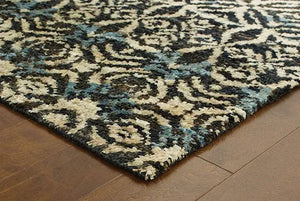 Tommy Bahama Ansley 50904 Black / Beige Rug