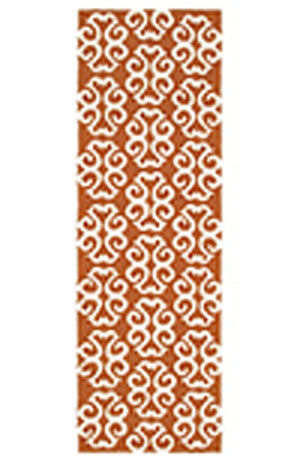 Tommy Bahama Atrium 51107 Orange / Ivory Rug