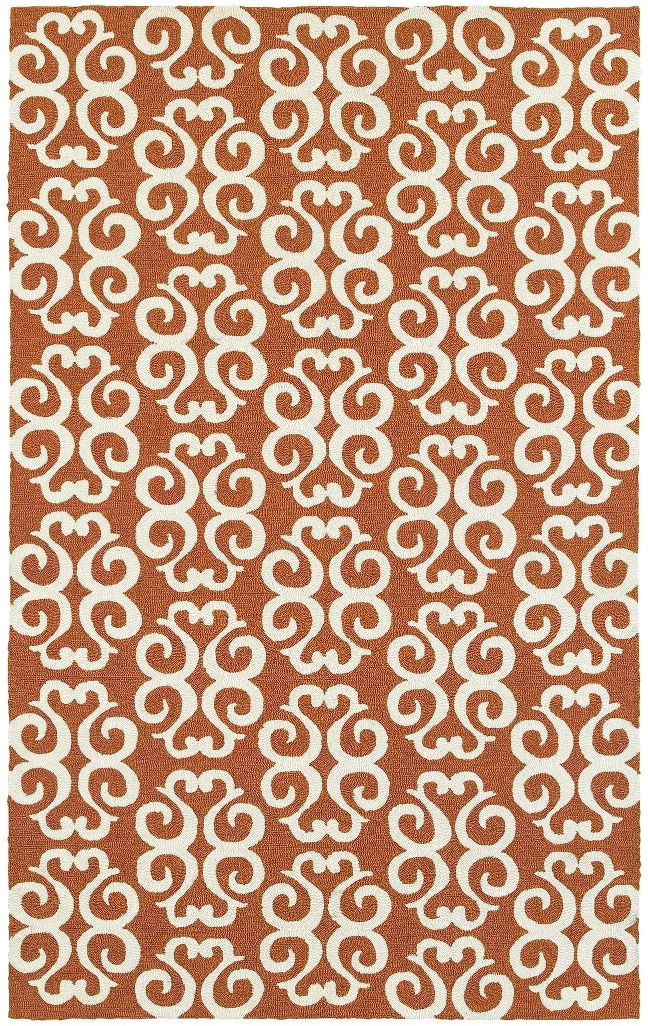 Tommy Bahama Atrium 51107 Orange / Ivory Rug