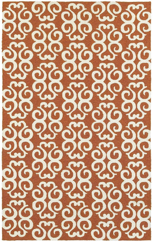 Tommy Bahama Atrium 51107 Orange / Ivory Rug
