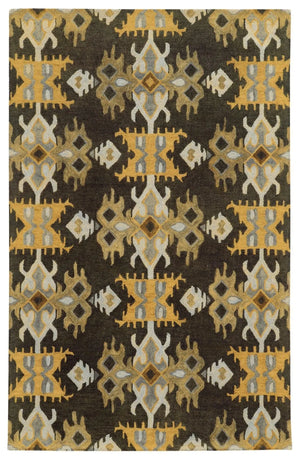 Tommy Bahama Jamison 53305 Black / Gold Rug