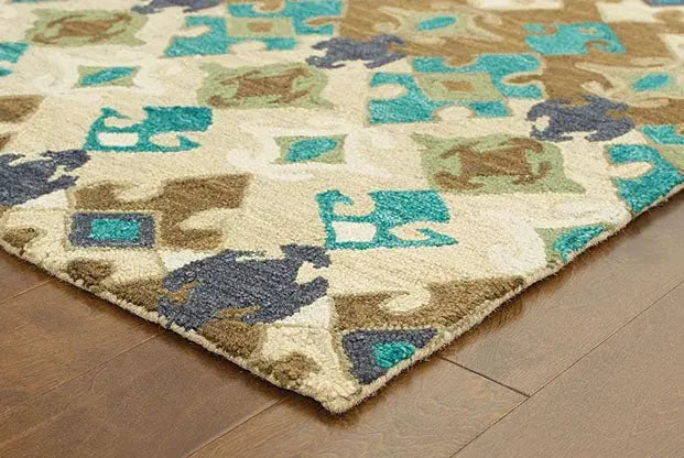 Tommy Bahama Jamison 53308 Beige / Blue Rug
