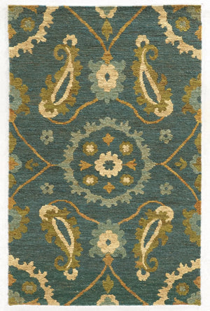Tommy Bahama Valencia 57702 Blue / Green Rug