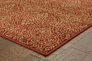 Tommy Bahama Voyage 91R Red / Beige Rug