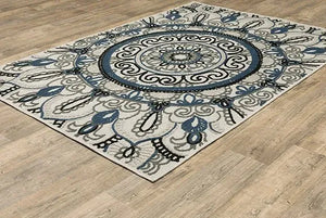 Torrey 072J1 Beige/Blue Rug