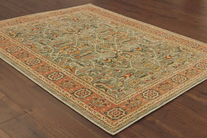 Toscana 9537B Blue Orange Rug