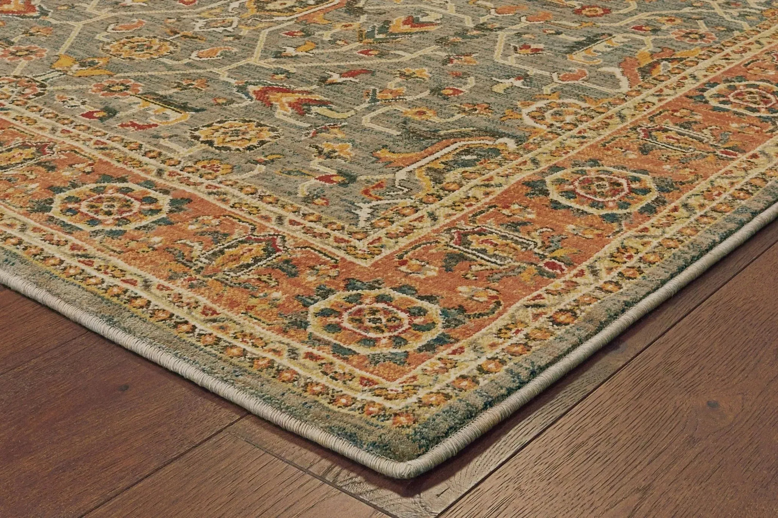 Toscana 9537B Blue Orange Rug