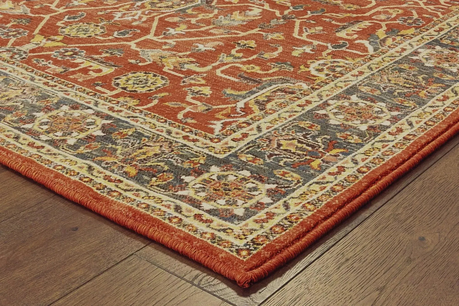 Toscana 9537C Orange Blue Rug