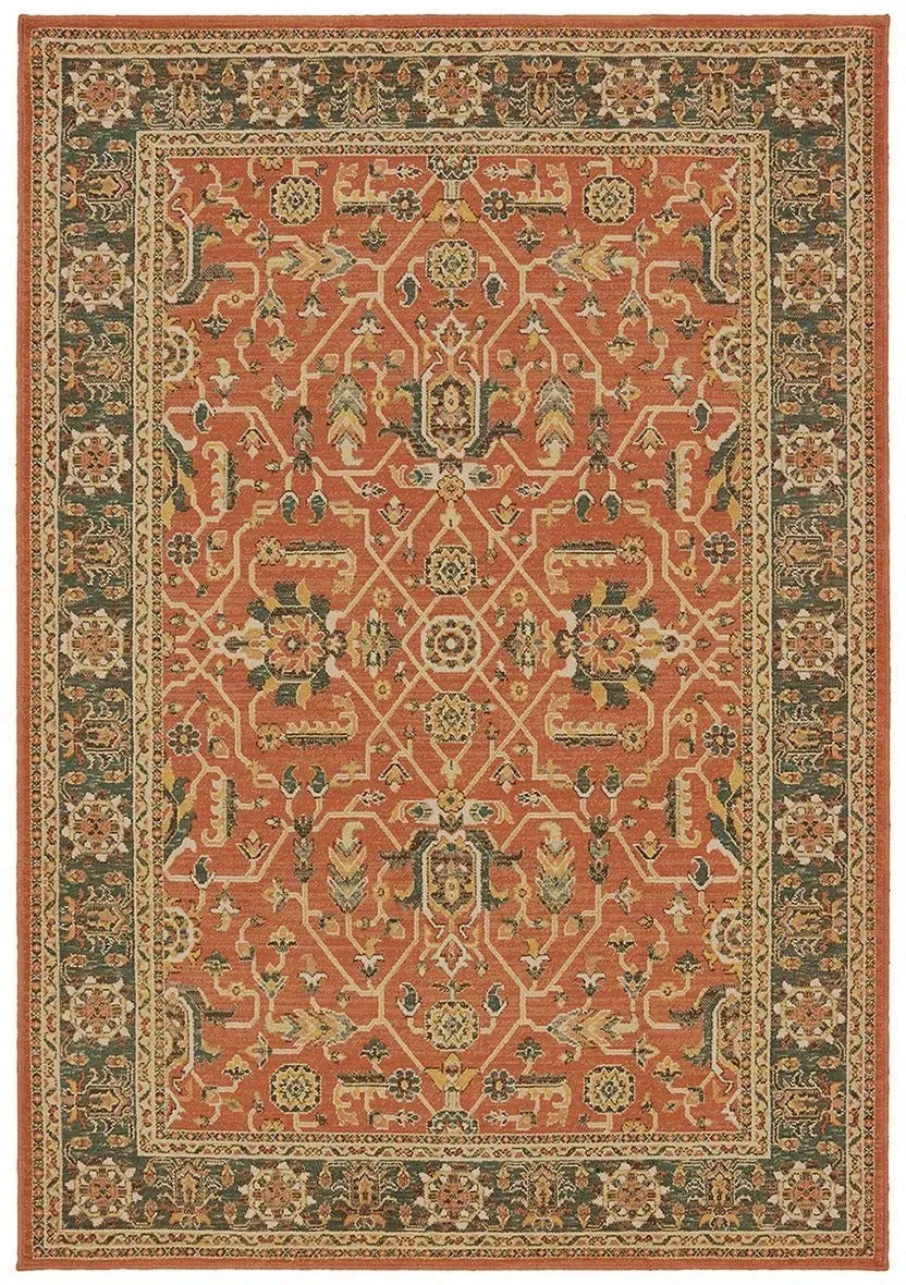 Toscana 9537C Orange Blue Rug