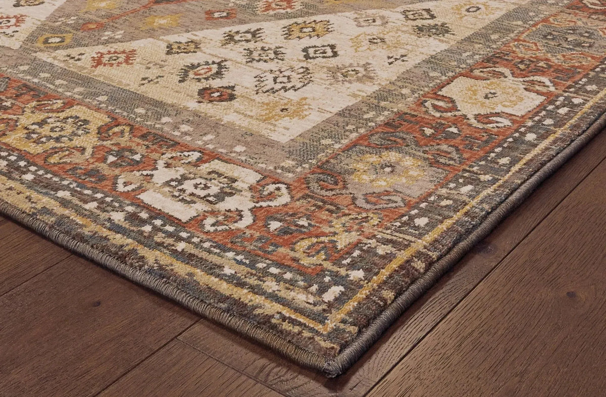 Toscana 9545D Orange Blue Rug