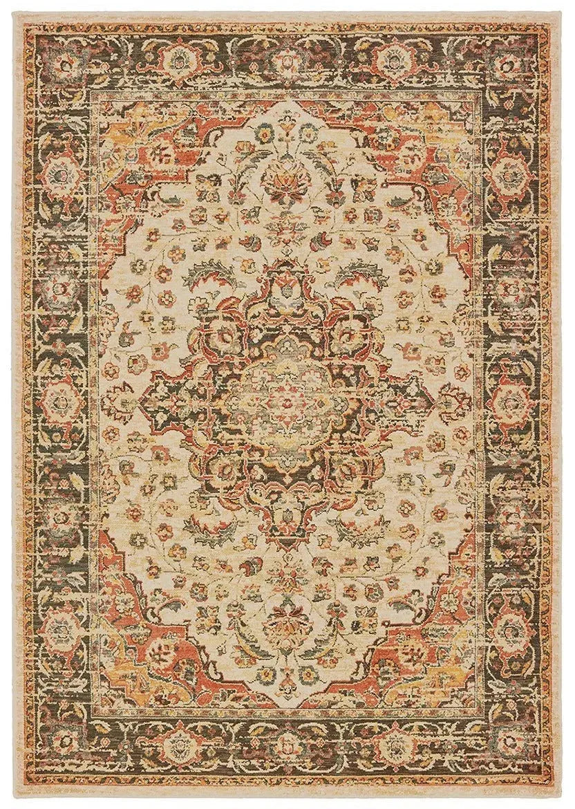 Toscana 9551A Ivory Orange Rug