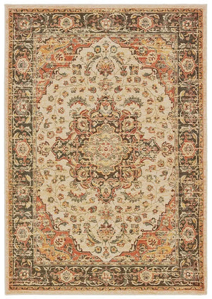 Toscana 9551A Ivory Orange Rug