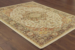 Toscana 9551A Ivory Orange Rug