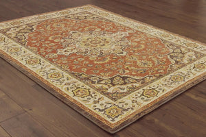 Toscana 9551B Orange Ivory Rug