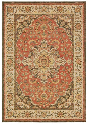 Toscana 9551B Orange Ivory Rug