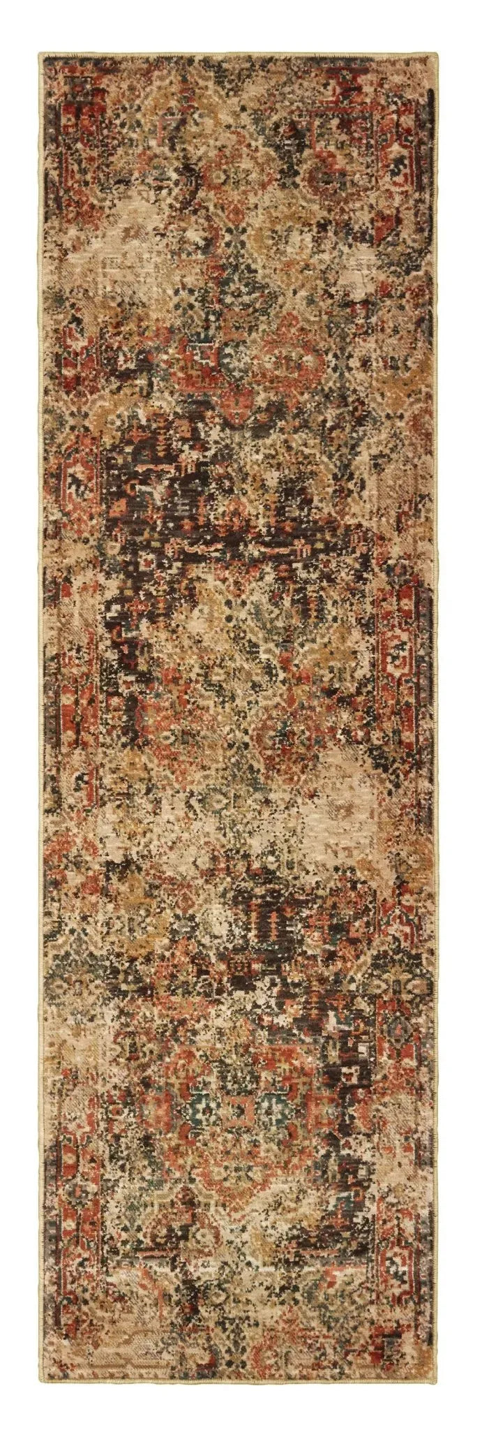 Toscana 9555B Charcoal Orange Rug