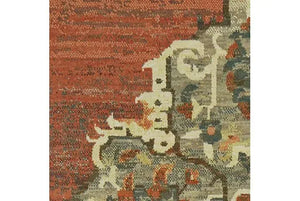 Toscana 9568B Orange Grey Rug