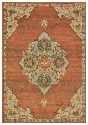 Toscana 9568B Orange Grey Rug