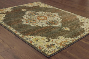 Toscana 9568C Charcoal Orange Rug