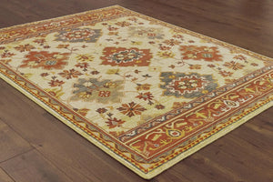 Toscana 9570A Ivory Orange Rug