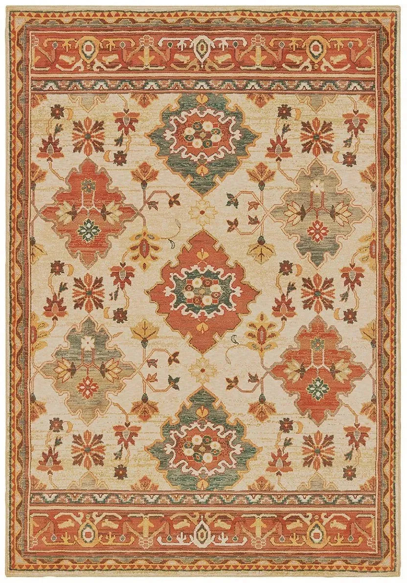 Toscana 9570A Ivory Orange Rug