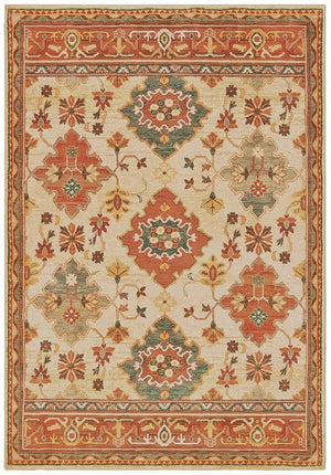 Toscana 9570A Ivory Orange Rug