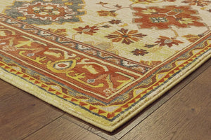 Toscana 9570A Ivory Orange Rug