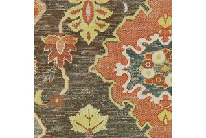 Toscana 9570B Charcoal Orange Rug