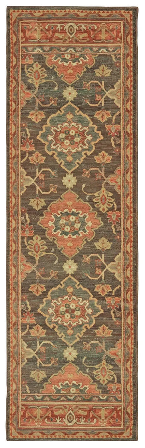 Toscana 9570B Charcoal Orange Rug