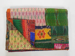 Traditional Patola Kantha LR80152 Throw Blanket