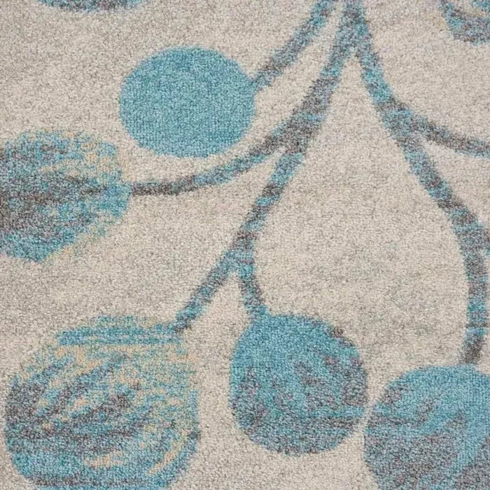 Tranquil TRA03 Ivory/Turquoise Rug