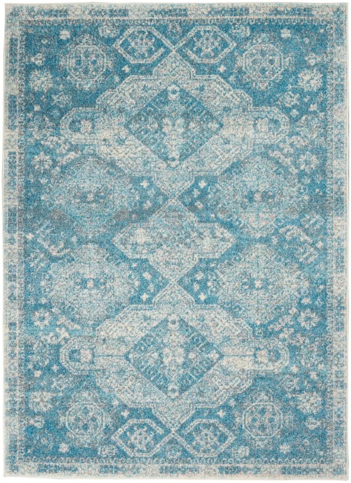 Tranquil Tra13 Lt Blue Ivory Rug 1