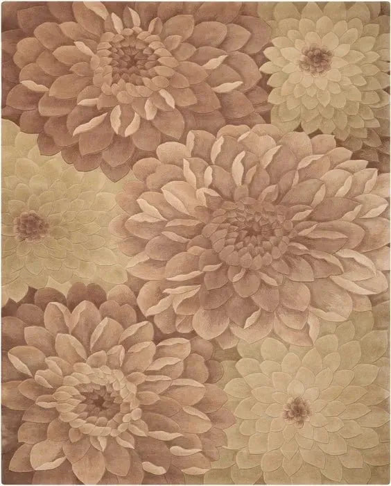Tropics TS11 Taupe/Green Rug