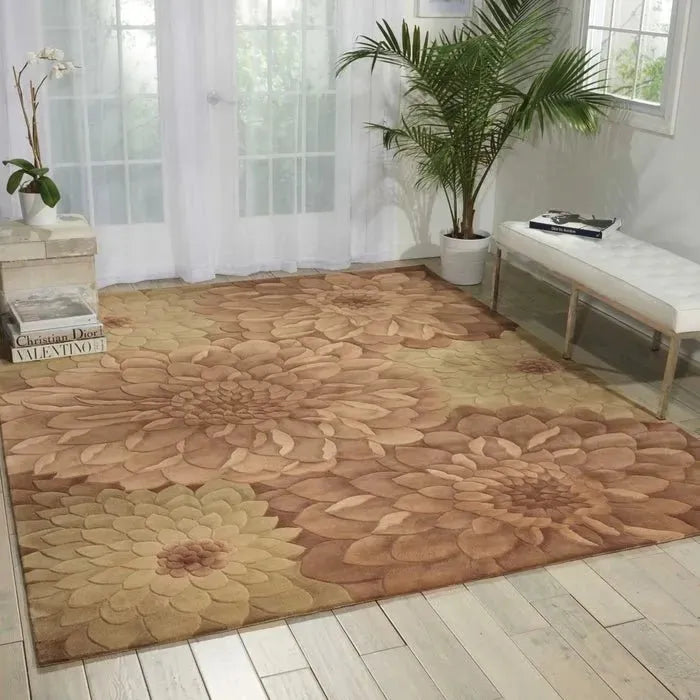 Tropics TS11 Taupe/Green Rug