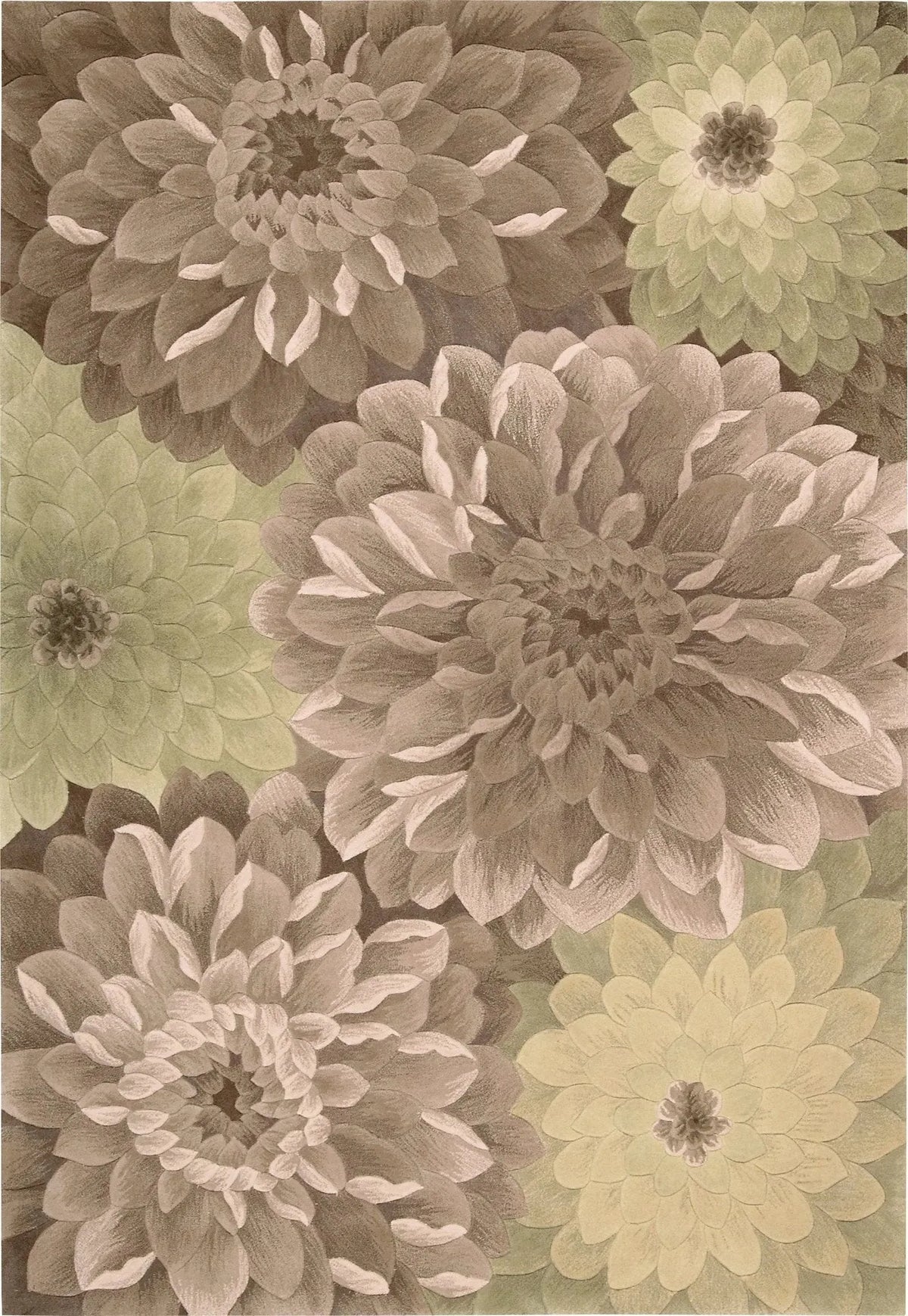 Tropics TS11 Taupe/Green Rug