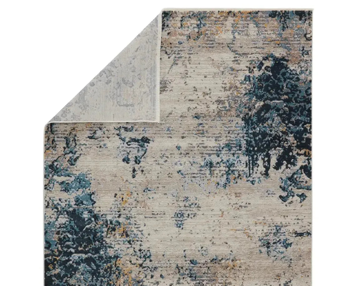 Tunderra TUN05 Teal/Gold Rug