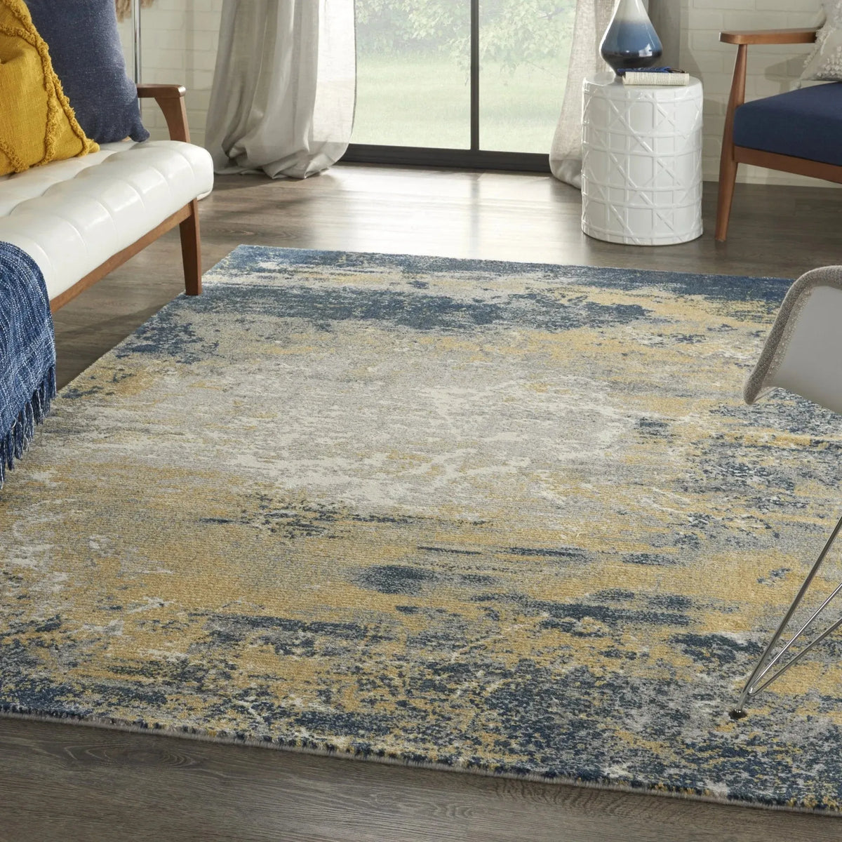 Twilight TWI22 Navy Gold Rug