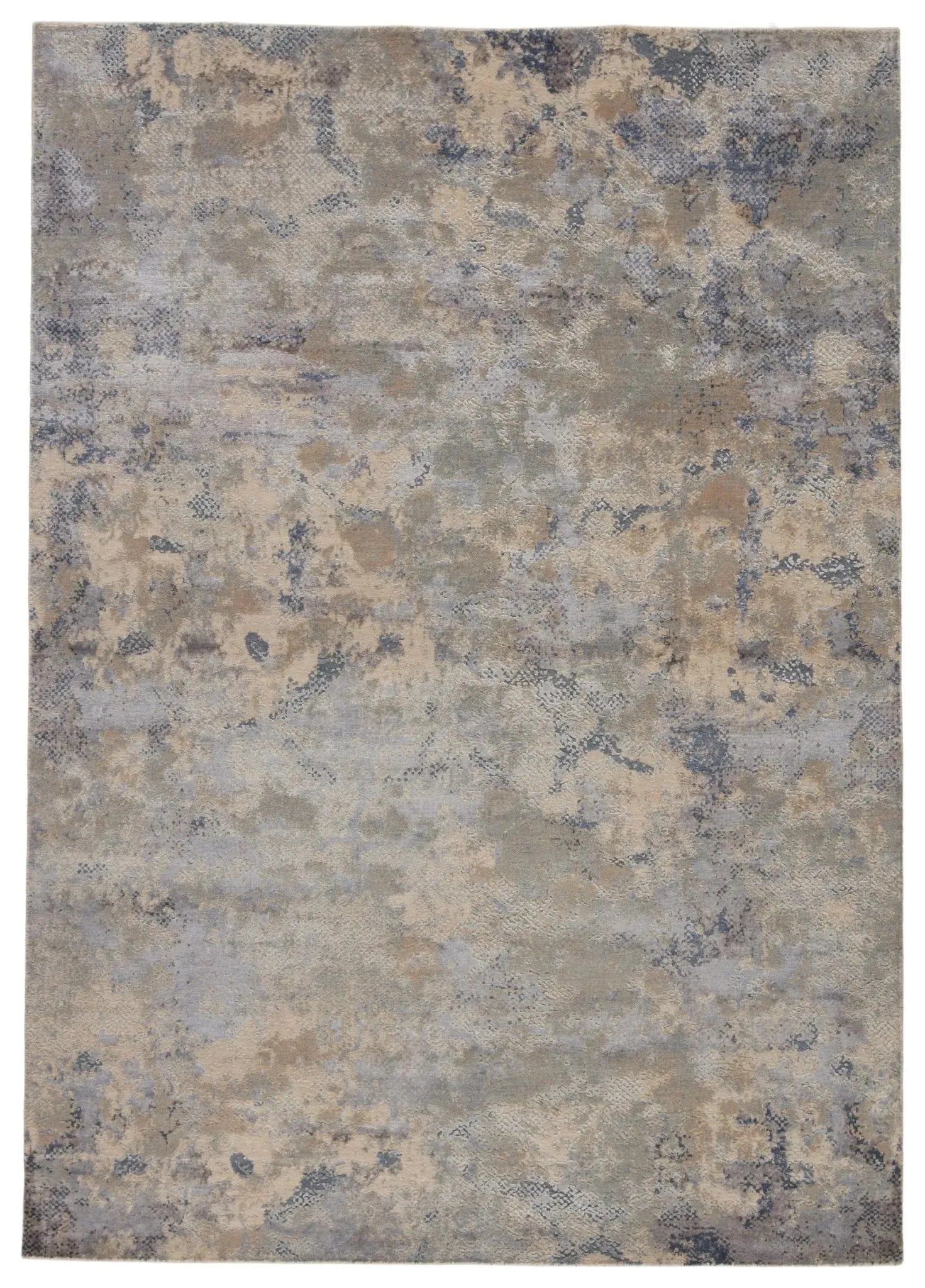 Unstring By Kavi Ubv04 Khamaj Light Gray/Blue Rug