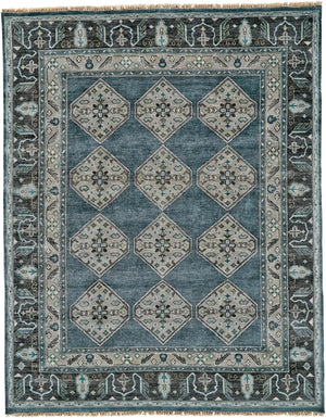 Ustad 6111F Blue/Gray Rug